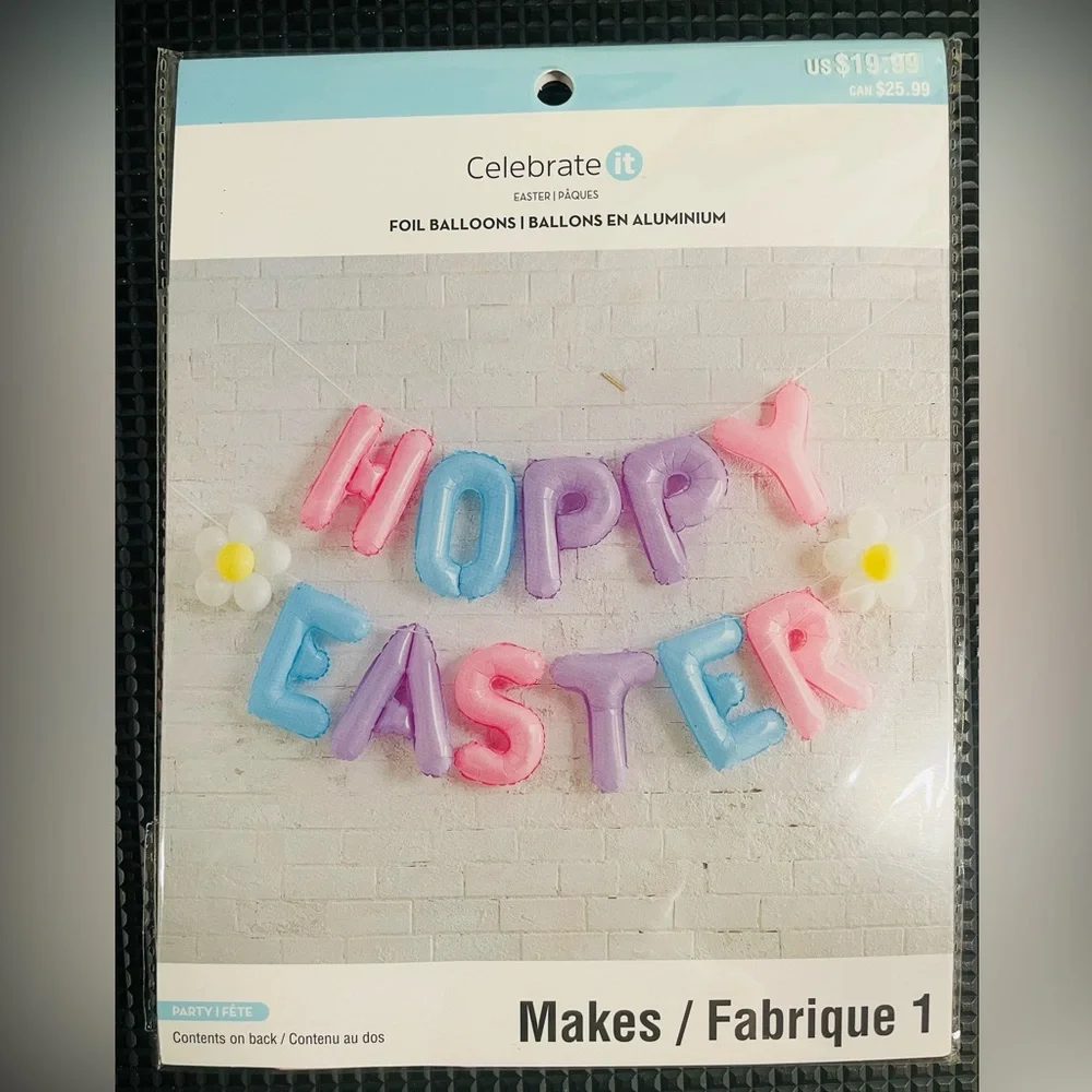 Hoppy Easter Balloon Kit, Easter Home Decor, Easter Celebration